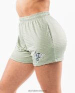 Clothing IE Alphalete Women Signature Mesh Short 4" Sage Green 2L4400328 - Image 3