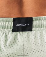 Clothing IE Alphalete Women Signature Mesh Short 4" Sage Green 2L4400328 - Image 5