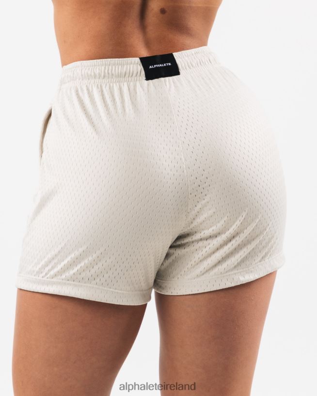Clothing IE Alphalete Women Signature Mesh Short 4" Sea Shell Brown 2L4400325 - Image 4