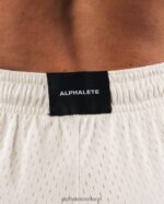 Clothing IE Alphalete Women Signature Mesh Short 4" Sea Shell Brown 2L4400325 - Image 5