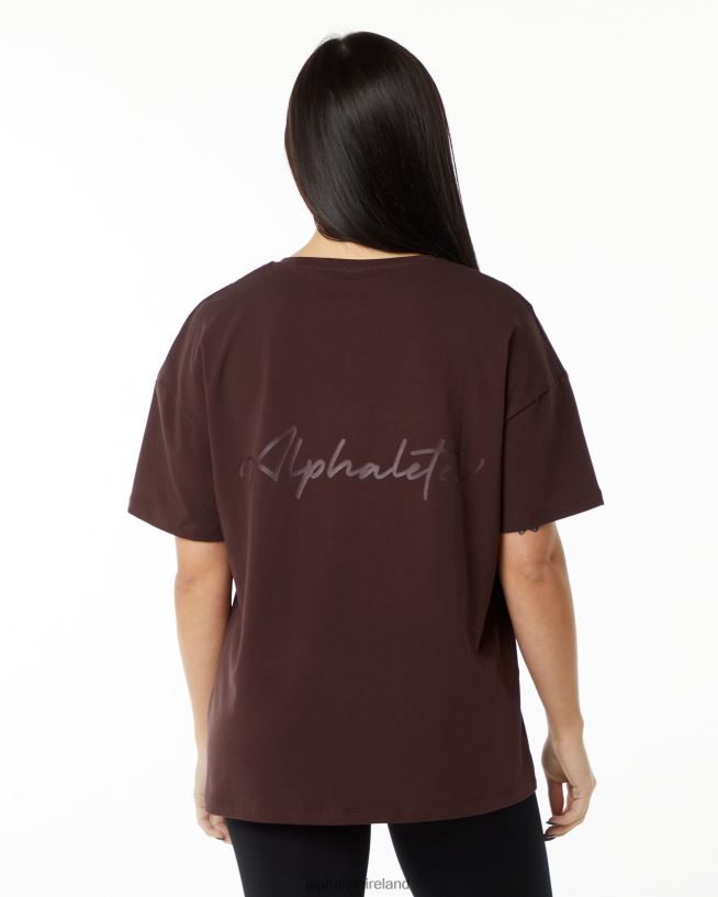 clothing_ie_alphalete_women_signature_oversized_tee_burgundy_red_2l4400237.jpg Clothing IE Alphalete Women Signature Oversized Tee Burgundy Red 2L4400237 - Image 1