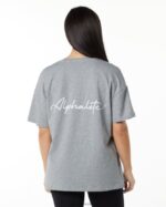 Clothing IE Alphalete Women Signature Oversized Tee Heather Grey 2L4400234