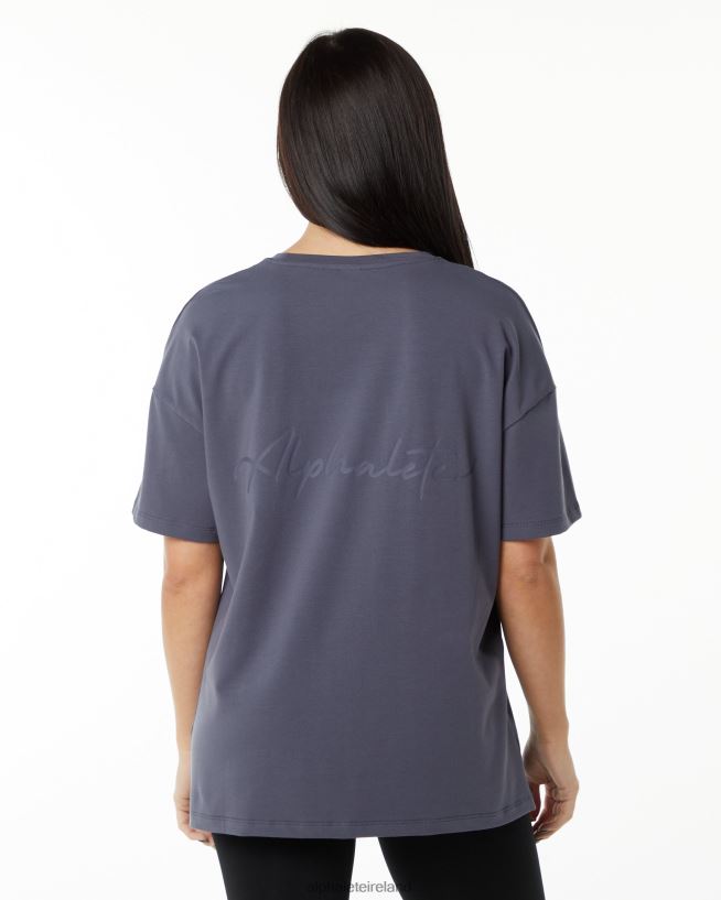 Clothing IE Alphalete Women Signature Oversized Tee Muted Purple 2L4400236 - Image 1