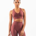 Clothing IE Alphalete Women Stratus Bra Autumn Red 2L440098