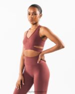 Clothing IE Alphalete Women Stratus Bra Autumn Red 2L440098 - Image 3