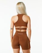 Clothing IE Alphalete Women Stratus Bra Butterscotch Brown 2L4400132 - Image 2