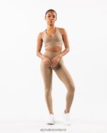 Clothing IE Alphalete Women Stratus Bra Chai Brown 2L4400102 - Image 5