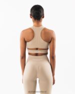 Clothing IE Alphalete Women Stratus Bra Linen Brown 2L4400100 - Image 2
