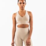 Clothing IE Alphalete Women Stratus Bra Linen Brown 2L4400100