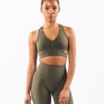 Clothing IE Alphalete Women Stratus Bra Oak Green 2L4400106