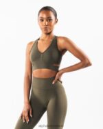 Clothing IE Alphalete Women Stratus Bra Oak Green 2L4400106 - Image 3