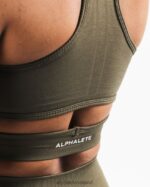Clothing IE Alphalete Women Stratus Bra Oak Green 2L4400106 - Image 4