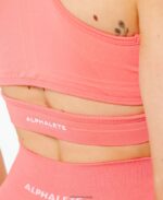 Clothing IE Alphalete Women Stratus Bra Pixel Pink 2L4400117 - Image 4