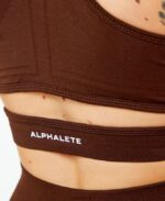 Clothing IE Alphalete Women Stratus Bra Rich Brown 2L4400133 - Image 4