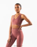 Clothing IE Alphalete Women Stratus Bra Rose Red 2L440096 - Image 3