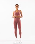 Clothing IE Alphalete Women Stratus Bra Rose Red 2L440096 - Image 5