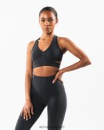 Clothing IE Alphalete Women Stratus Bra Shadow Grey 2L4400114 - Image 3