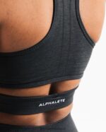 Clothing IE Alphalete Women Stratus Bra Shadow Grey 2L4400114 - Image 4