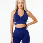 Clothing IE Alphalete Women Stratus Bra True Indigo Blue 2L4400123