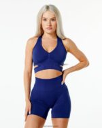 Clothing IE Alphalete Women Stratus Bra True Indigo Blue 2L4400123