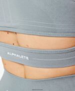 Clothing IE Alphalete Women Stratus Bra Utility Grey 2L4400121 - Image 4