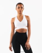 Clothing IE Alphalete Women Stratus Bra White 2L440076