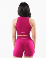 Clothing IE Alphalete Women Stratus Crop Tank Magenta Pink 2L4400166 - Image 4