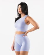 Clothing IE Alphalete Women Stratus Crop Tank Mystic Blue 2L4400167 - Image 3