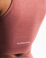 Clothing IE Alphalete Women Stratus Crop Tank Rose Red 2L4400171 - Image 5