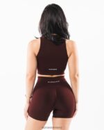 Clothing IE Alphalete Women Stratus Crop Tank Sangria Red 2L4400169 - Image 4