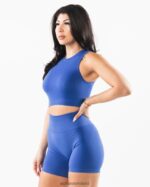 Clothing IE Alphalete Women Stratus Crop Tank Sapphire Blue 2L4400168 - Image 3