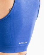 Clothing IE Alphalete Women Stratus Crop Tank Sapphire Blue 2L4400168 - Image 5