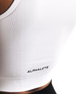 Clothing IE Alphalete Women Stratus Crop Tank White 2L4400170 - Image 5