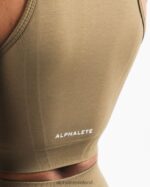 Clothing IE Alphalete Women Stratus Crop Tank Willow Green 2L4400173 - Image 5