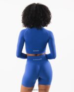 Clothing IE Alphalete Women Stratus LS Crop Sapphire Blue 2L4400251 - Image 4