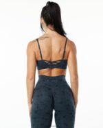 Clothing IE Alphalete Women Surface Limitless Bra Pebble Print Whale Blue 2L4400151 - Image 2