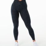 Clothing IE Alphalete Women Surface Power Legging Pebble Print Black 2L4400445