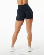 Clothing IE Alphalete Women Surface Power Short 5" Pebble Print Black 2L4400368 - Image 3