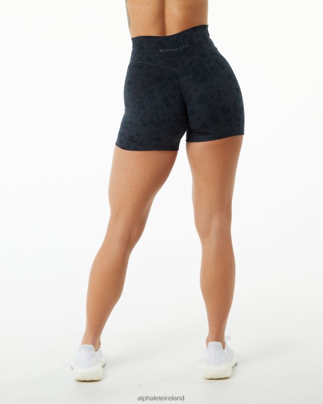 Clothing IE Alphalete Women Surface Power Short 5" Pebble Print Black 2L4400368 - Image 3