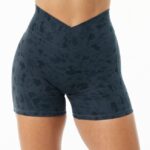 Clothing IE Alphalete Women Surface Power Short 5" Pebble Print Whale Blue 2L4400367