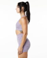 Clothing IE Alphalete Women Surface Wrap Bra Pebble Print Misty Lilac Purple 2L4400156 - Image 3