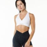 Clothing IE Alphalete Women Surface Wrap Bra White 2L4400153