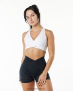 Clothing IE Alphalete Women Surface Wrap Bra White 2L4400153